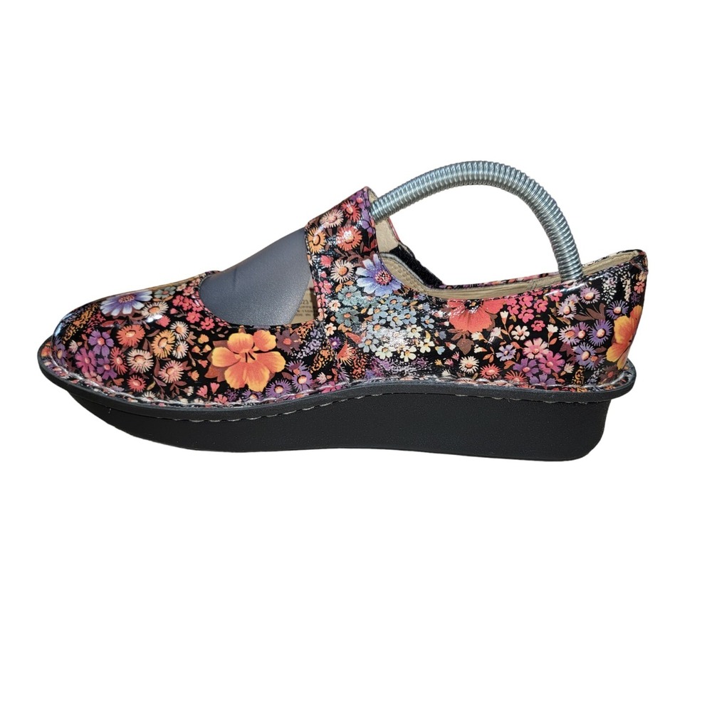 Alegria Paloma Midnight Garden Patent Leather Shoes Comfort Walking US 11.5 -12 - Picture 5 of 12